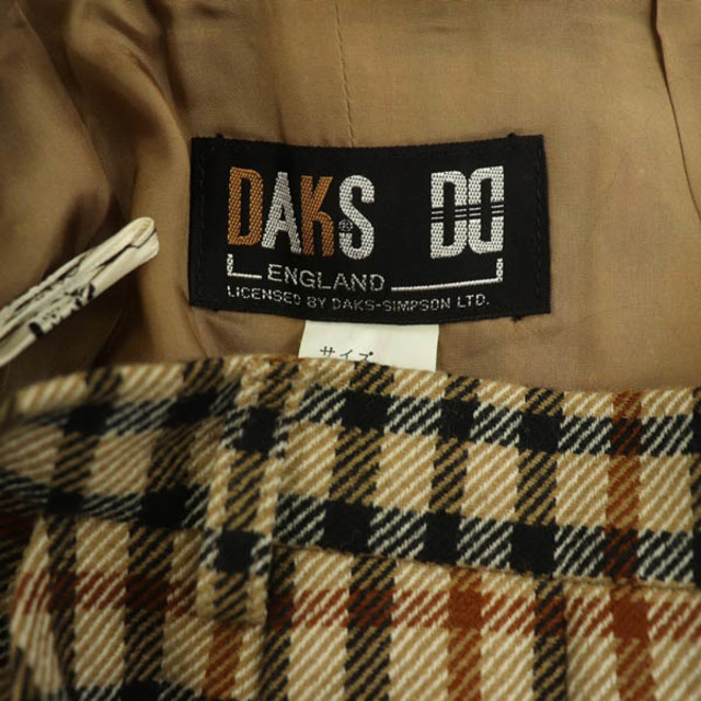 DAKS(ダックス)のダックス DAKS キュロット ハーフパンツ チェック ウール 63-90 茶 レディースのフォーマル/ドレス(スーツ)の商品写真