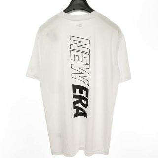 ニューエラー(NEW ERA)のパフォーマンス バックプリント Tシャツ 吸水速乾 UVカット XL ホワイト(Tシャツ/カットソー(半袖/袖なし))