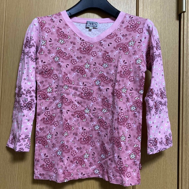 RAIKA(ライカ)の130長袖カットソーＲ100% キッズ/ベビー/マタニティのキッズ服女の子用(90cm~)(Tシャツ/カットソー)の商品写真