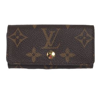 ルイヴィトン(LOUIS VUITTON)のルイヴィトン M69517 キーケース ブラウン  LOUIS VUITTON ミュルティクレ4 モノグラム(キーホルダー)