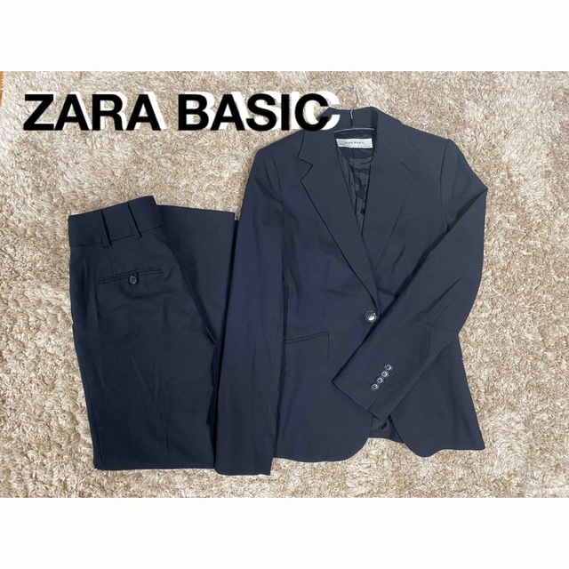 ZARA(ザラ)のZARA BASIC ザラベーシック　パンツスーツ　上下セット レディースのフォーマル/ドレス(スーツ)の商品写真