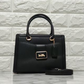 コーチ(COACH)のCOACH コーチ  ハンドバッグ レザー ブラック グレース キャリーオール(その他)