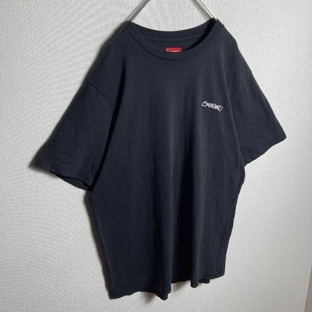 7258 【人気デザイン】シュプリーム☆ワンポイントロゴ定番カラーtシャツ