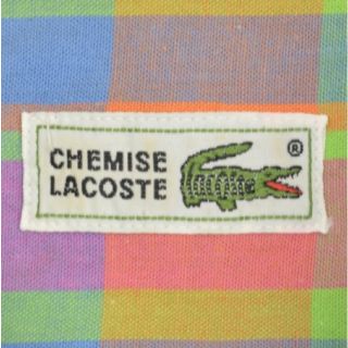 ラコステ(LACOSTE)のLACOSTE ラコステ CHEMISE チェック柄 ボタンダウン 半袖シャツ(その他)