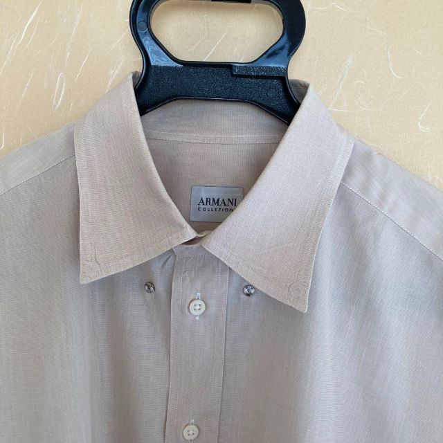ARMANI COLLEZIONI(アルマーニ コレツィオーニ)のアルマーニコレッォーニ　シャツ　サイズ　Ｌ-ＸＬ　11 メンズのトップス(シャツ)の商品写真