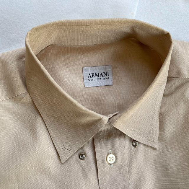 ARMANI COLLEZIONI(アルマーニ コレツィオーニ)のアルマーニコレッォーニ　シャツ　サイズ　Ｌ-ＸＬ　11 メンズのトップス(シャツ)の商品写真