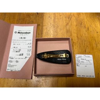 新作 miumiu ヘアクリップ【期間限定値下げ】 ヘアピン - brightontwp.org