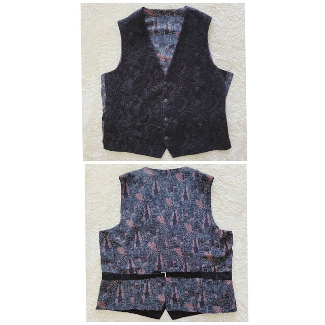 キングサイズ2~3XL】エトロ ペイズリー 3ピース スーツ セットアップ