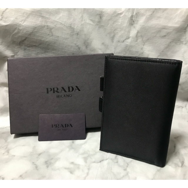PRADA プラダ 手帳 カバー システム手帳 ナイロン レザー 箱付き 半額
