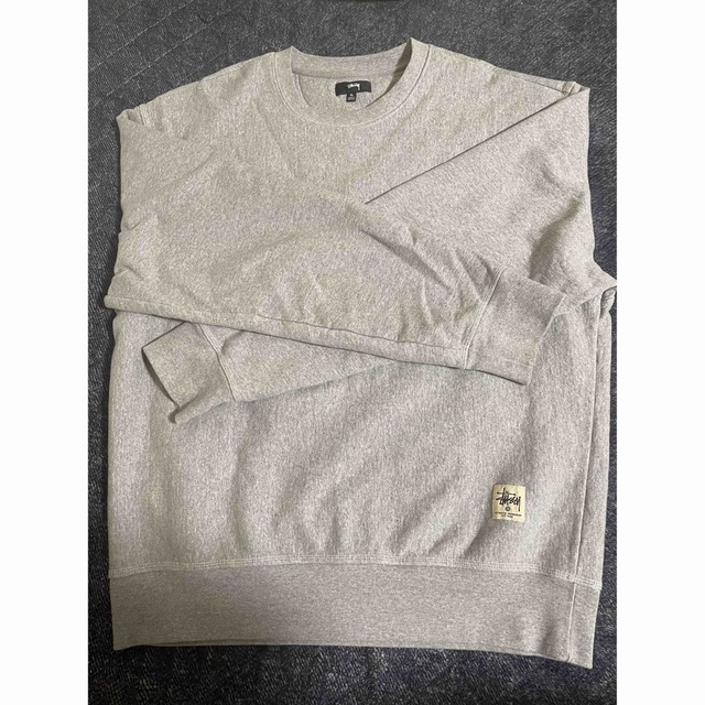 STUSSY CONTRAST STITCH LABEL CREW スウェット-