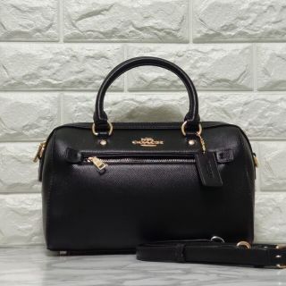 コーチ(COACH)のCOACH コーチ ローアン サッチェル ボストン ショルダーバッグ ブラック(ボストンバッグ)