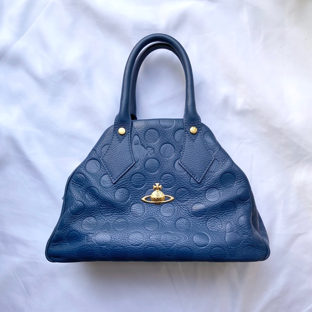 【美品】Vivienne Westwood  ヤスミンハンドバッグ　ブルー