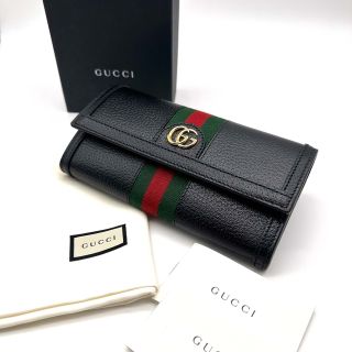 グッチ(Gucci)の【極上美品】GUCCI グッチ GGマーモント オフィディア ウェブ ストライプ(長財布)