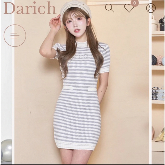 Darich(ダーリッチ)のdarich🎀ワンピース レディースのワンピース(ミニワンピース)の商品写真