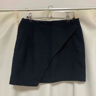 ザラ(ZARA)のZARA アシンメトリースカート ブラック(ミニスカート)