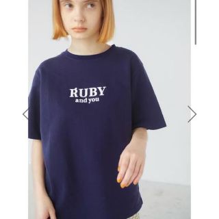 ルビー アンド ユー(RUBY AND YOU)のruby and you RUBYエンブロイダリーTシャツ(Tシャツ(半袖/袖なし))