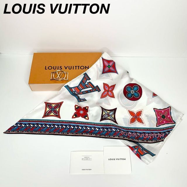 シルク100%季節シーズン【入手困難】LOUIS VUITTON スカーフ バンドー エンヴィ