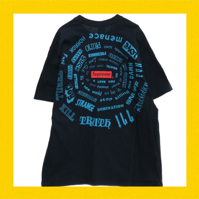 Supreme Spiral Tee Black L シュプリーム