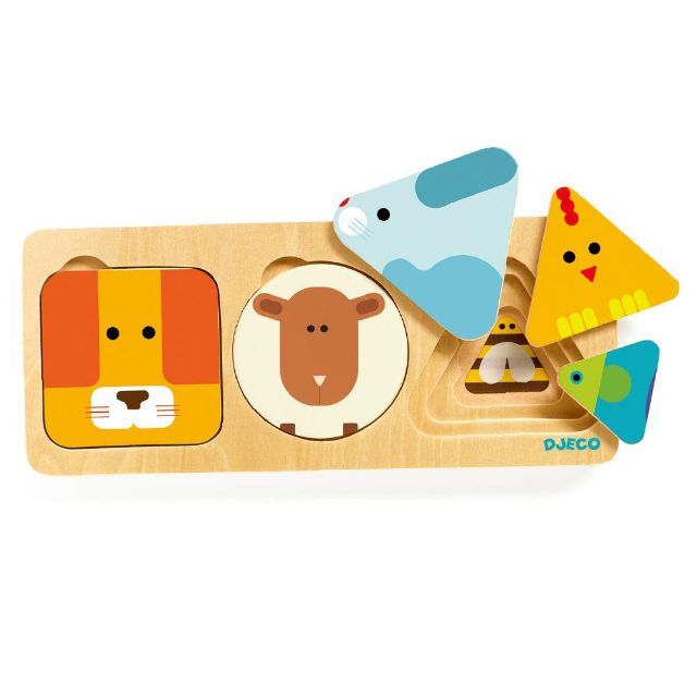 【在庫処分】木製パズル 動物 木のおもちゃ 1歳 型はめパズル 12か月 知育玩