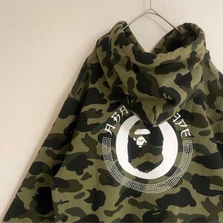 希少】 A BATHING APE パーカー 迷彩 2XL カモフラ ゆるだぼ tic