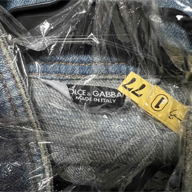 ☆DOLCE&GABBANA デニムジャケット 48/ダメージ加工 ☆ - Gジャン