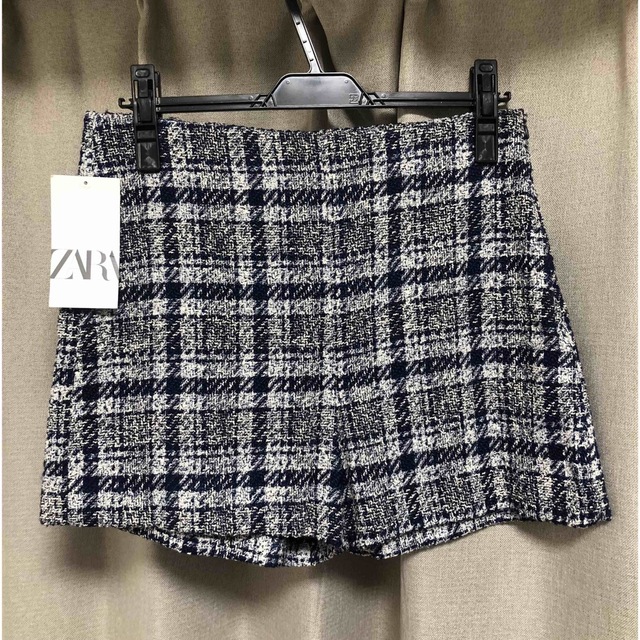 【新品】ZARAツイードショットパンツ