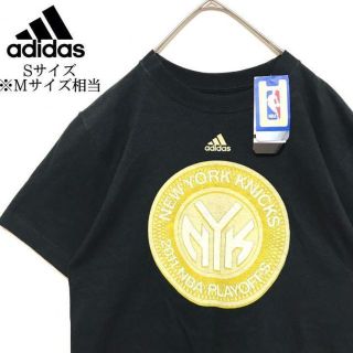 アディダス(adidas)のタグ付き adidas アディダス　KNICKS 半袖　Tシャツ 黒 ブラック(Tシャツ/カットソー(半袖/袖なし))