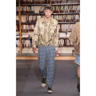 dries van noten ドリスヴァンノッテン 18AWマーブル柄トップス-