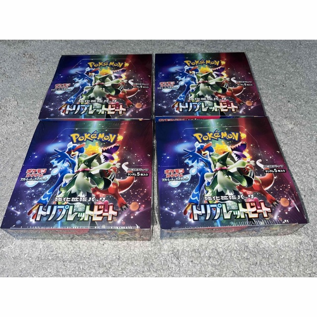 ポケモンカード　トリプレットビート4BOXシュリンク付き