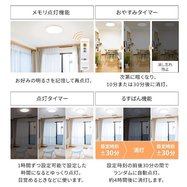 新生活節電対策 アイリスオーヤマ シーリングライト LED ~8畳 4000lm 1