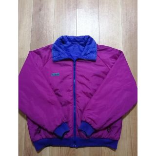 80s Columbia コロンビア リバーシブル ナイロンジャケット 青紫XL