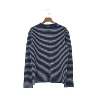 マルニ(Marni)のMARNI マルニ ニット・セーター 48(L位) 青x白(ボーダー) 【古着】【中古】(ニット/セーター)