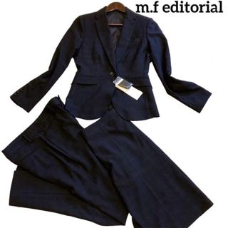 エムエフエディトリアル(m.f.editorial)のm.f editorialスリーピーススーツセット　パンツ　スカート　チェック(スーツ)