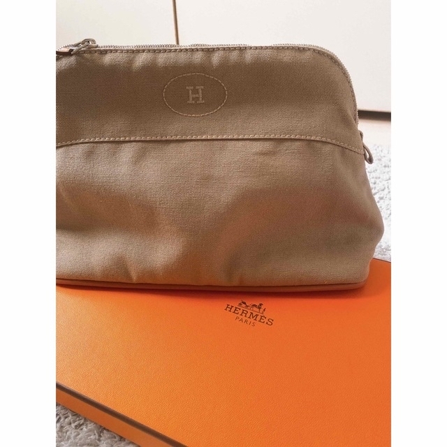 エルメス HERMES ボリードポーチ エトゥープ