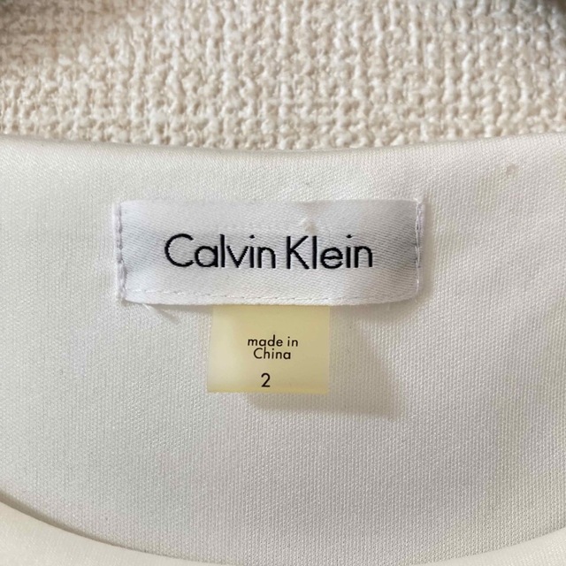 Calvin Klein(カルバンクライン)のcalvin klein カルバンクライン　ノースリーブ　ワンピース　お呼ばれ レディースのワンピース(ひざ丈ワンピース)の商品写真