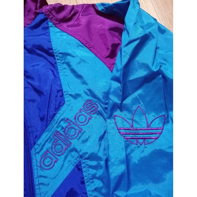 90s adidas アディダスオリジナルス レトロ ナイロンジャケット XL