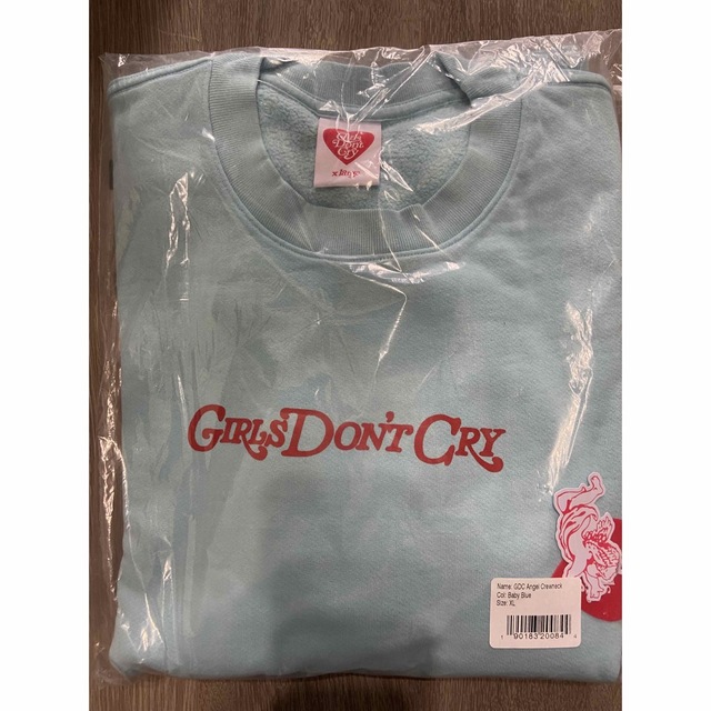 Girls Don't Cry Angel Crewneck Blue XL 最新作の 9100円引き www
