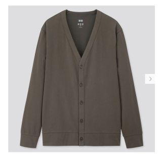 ユニクロ(UNIQLO)のUNIQLO L ダークグリーン ポケット無し エアリズムUVカットカーディガン(カーディガン)