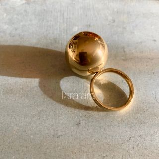 ●stainless bigball ring●金属アレルギー対応(リング(指輪))