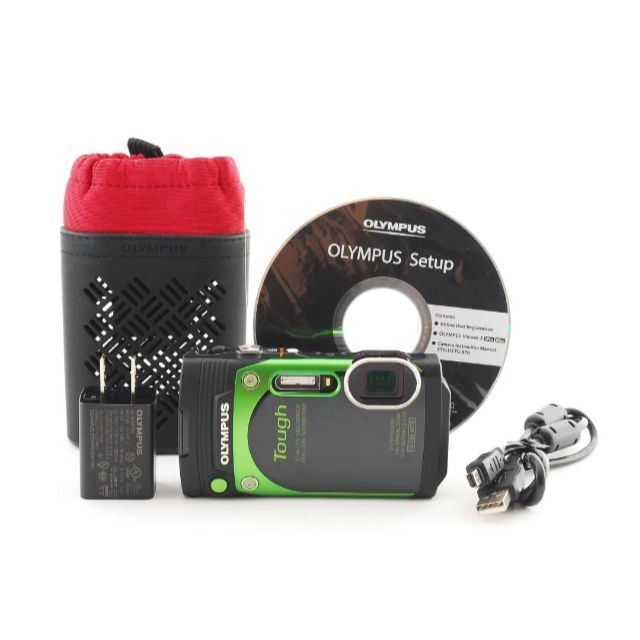 D91】OLYMPUS STYLUS TG-870 Tough グリーン 低価格で大人気の www