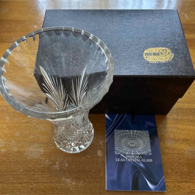 BOHEMIA Cristal(ボヘミア クリスタル)のボヘミアクリスタル花瓶 インテリア/住まい/日用品のインテリア小物(花瓶)の商品写真