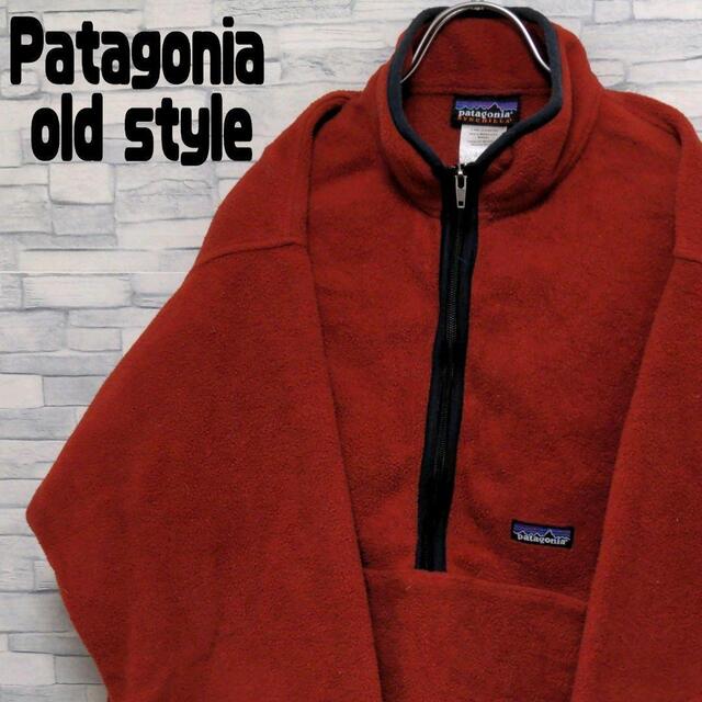 シンチラ！】パタゴニア Patagonia フリース ハーフジップ レッド L 全