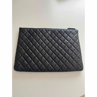 シャネル(CHANEL)のシャネル キャビアスキン レザー クラッチバッグ ポーチ(クラッチバッグ)