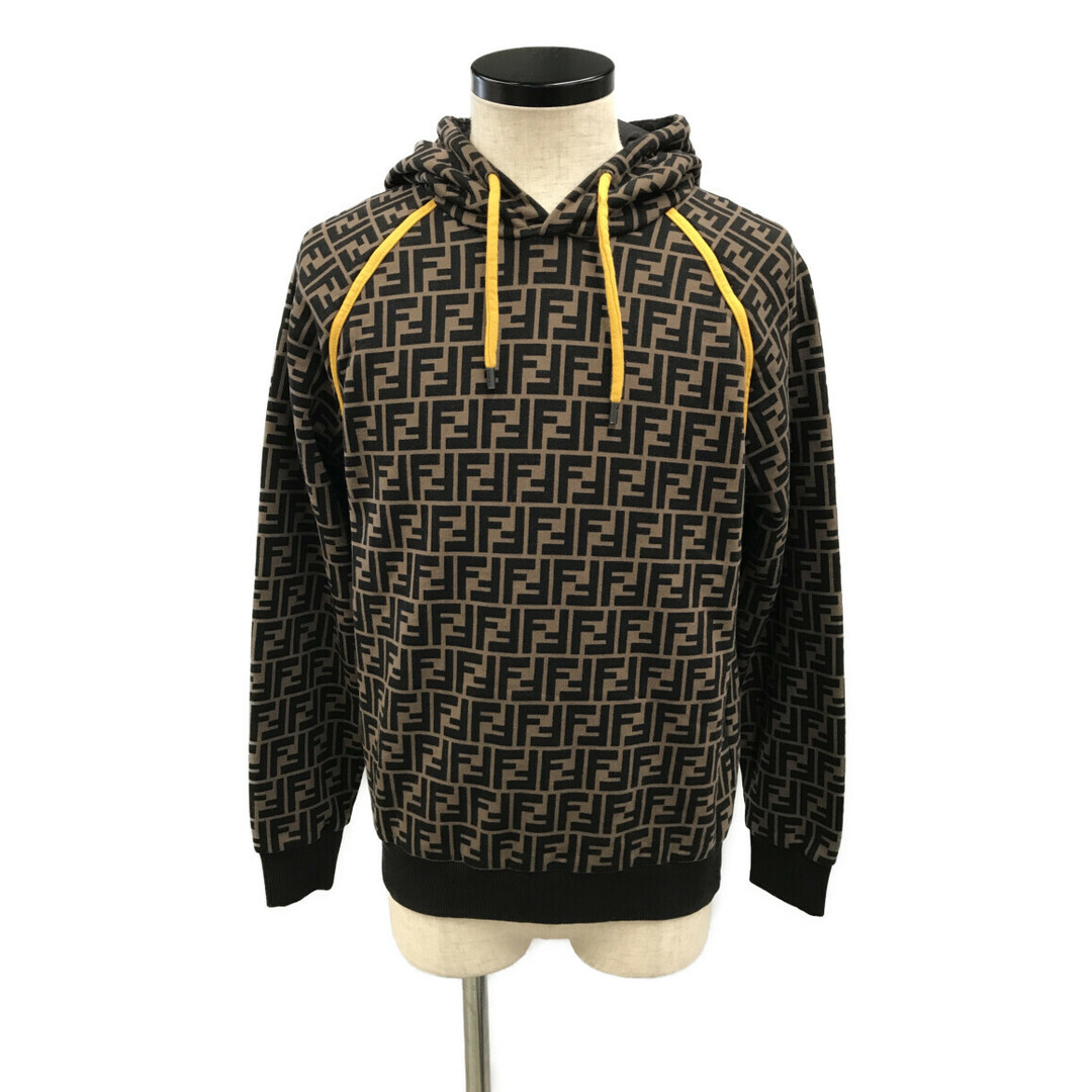 美品✨フェンディ 20SS ズッカ柄 メッシュ ジップアップパーカー