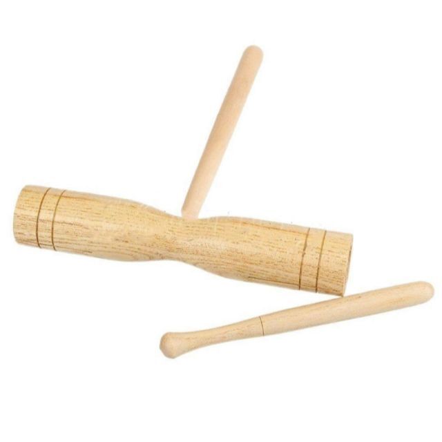 知育 ハンドウッドブロック  リトミック   玩具 ウッドブロック おもちゃ 楽器の打楽器(その他)の商品写真