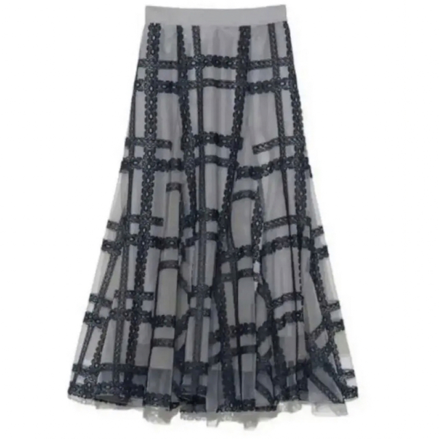 SNIDEL(スナイデル)のSNIDEL チュールエンブロイダリースカート レディースのスカート(ロングスカート)の商品写真