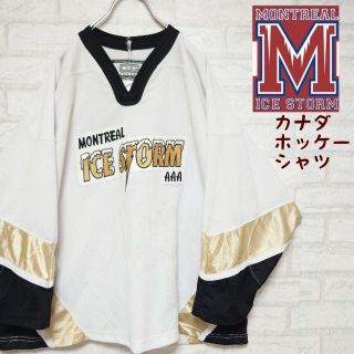 《カナダホッケー》モントリオール・アイスストーム ホッケーシャツ ゲームシャツ(Tシャツ/カットソー(七分/長袖))