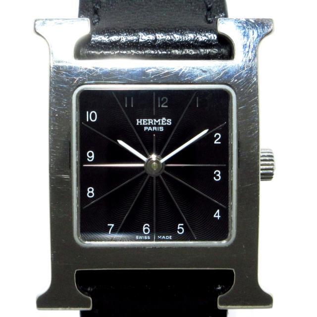 激安価格の Hermes - 黒 HH1.210 Hウォッチ 腕時計 エルメス 腕時計