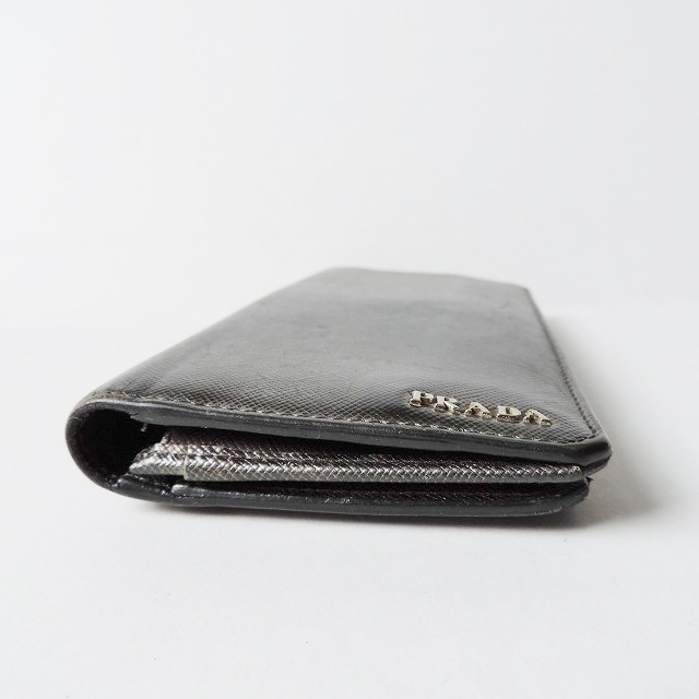 PRADA(プラダ)のプラダ 長財布 - ダークグレー レザー レディースのファッション小物(財布)の商品写真
