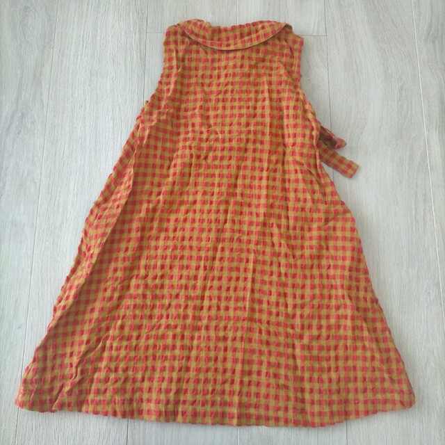 hakka kids(ハッカキッズ)のHAKKA KIDS レトロ チェック柄 ワンピース キッズ/ベビー/マタニティのキッズ服女の子用(90cm~)(ワンピース)の商品写真